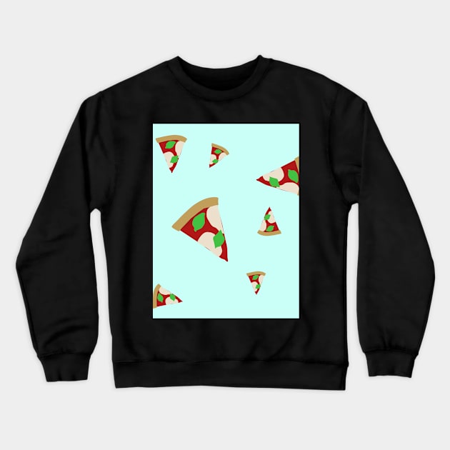 Vegan pizza falling Crewneck Sweatshirt by Max